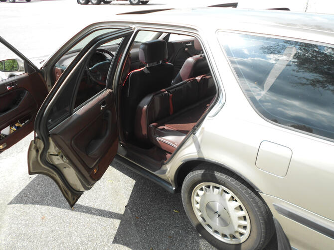 Left rear open - 1991 Accord Wagon EX